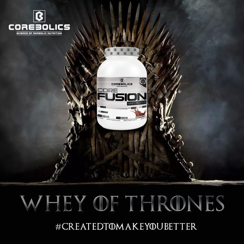Corebolics (@corebolics) on Twitter photo Have you GOT the WHEY of THRONES?
#createdtomakeyoubetter #corebolics #teamcorebolics
#got #gameofthrones #corefusion #whey #protein #gymshark #weightlifting #strong #fitfam #lift #bodybuilding #saturday #gymrules #gymlife #workout #physique #muscle #supplements <a href="/satyavratp/">Satyavrat Pachisia</a> Have you GOT the WHEY of THRONES?
#createdtomakeyoubetter #corebolics #teamcorebolics
#got #gameofthrones #corefusion #whey #protein #gymshark #weightlifting #strong #fitfam #lift #bodybuilding #saturday #gymrules #gymlife #workout #physique #muscle #supplements <a href="/satyavratp/">Satyavrat Pachisia</a>