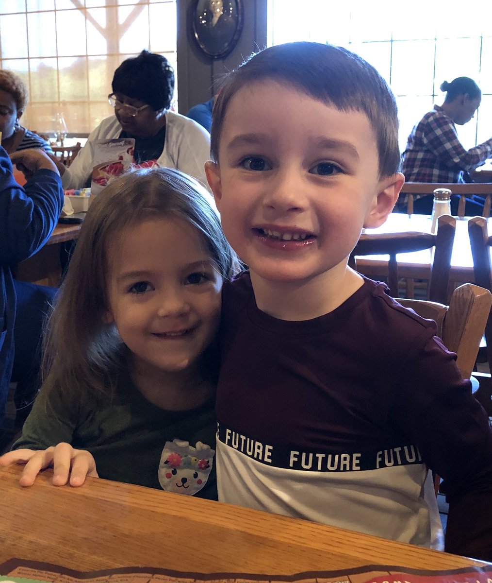 NightNurseSteph's tweet photo. Breakfast date with these two cuties #BigForHisAge #LittleForHerAge #FutureGF #7MonthsApart #SoDamnCute https://t.co/0u6iKoPU3o