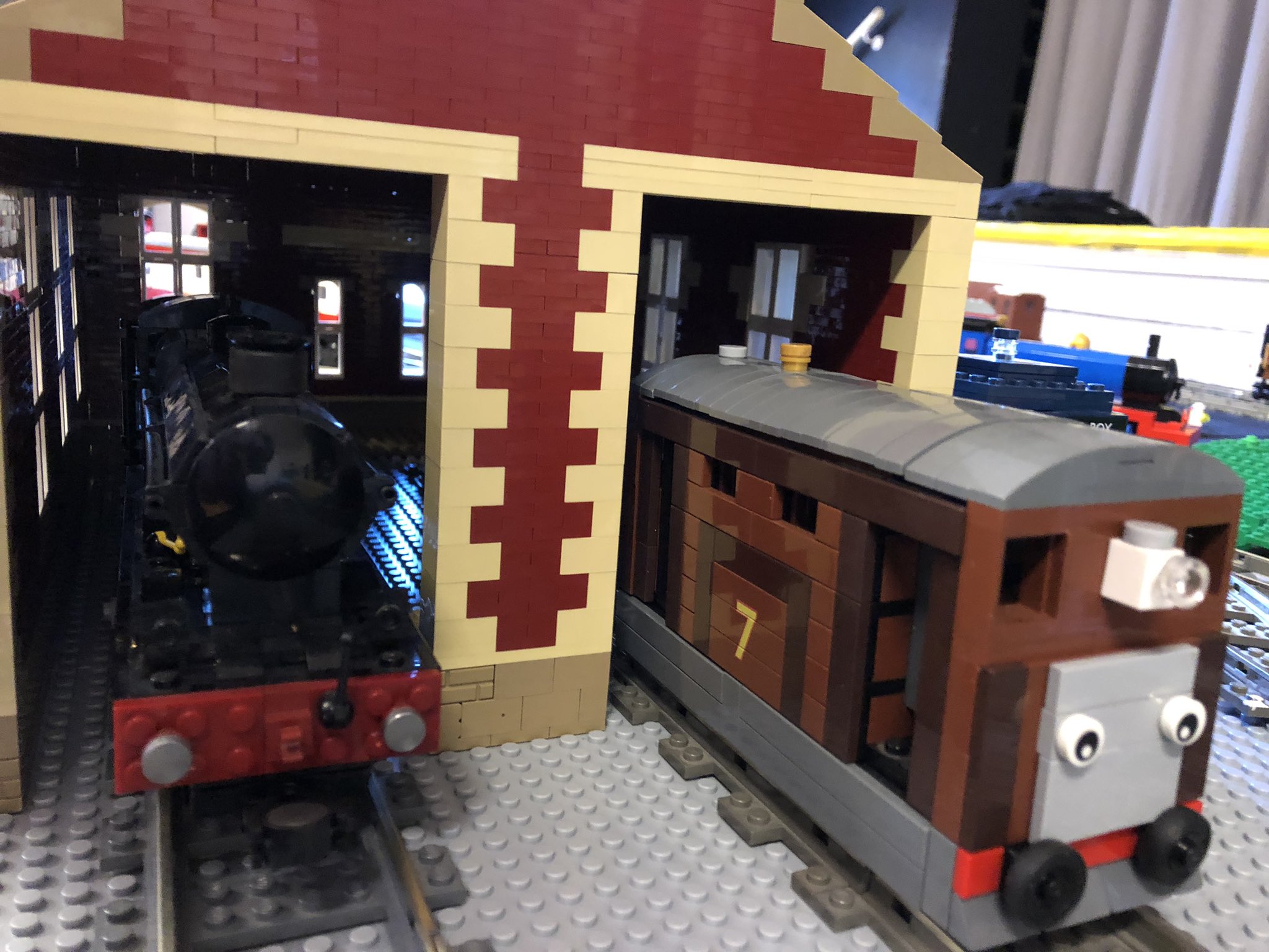 lego engine shed
