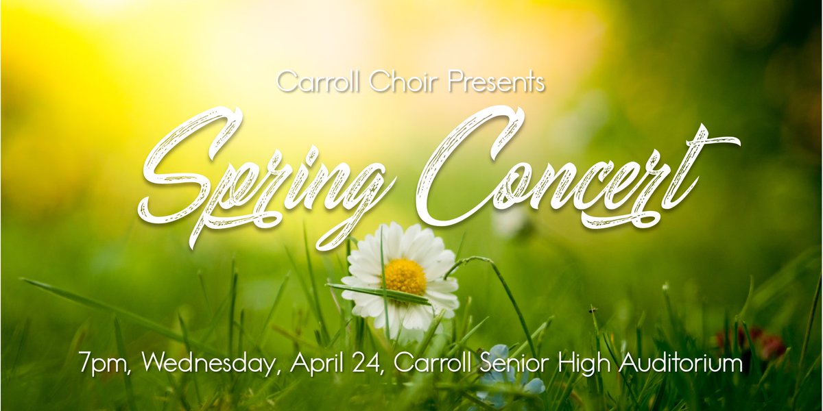 Spring concert is just around the corner! Please remind your friends and family that our spring concert is NEXT week!! We would love to pack the house for our final concert!