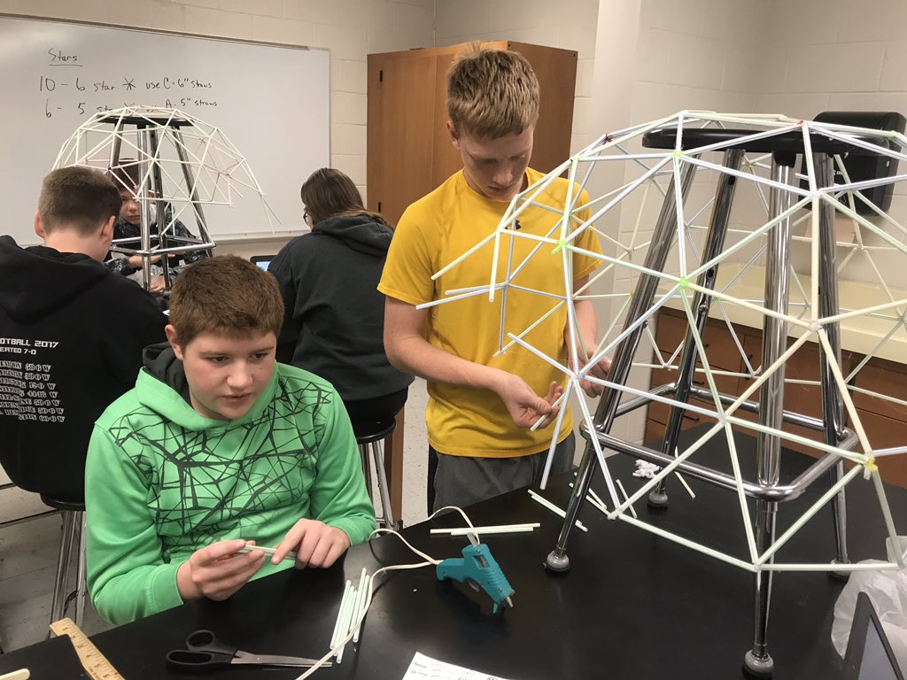 InmanSchools's tweet image. Inman Junior High students are currently building their geodesic domes in their science &amp;amp; engineering technology class. #communication #drivestudentsuccess #maximizingresources via @kimraybaldwin