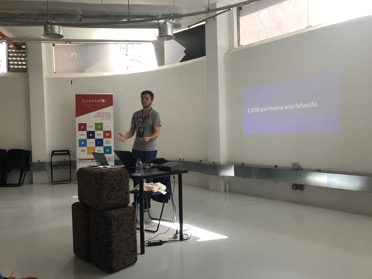 hboelman's tweet image. #umbracoRoadshow kicked off by @callumbwhyte in Lisbon with some fancy #umbraco slides ;)