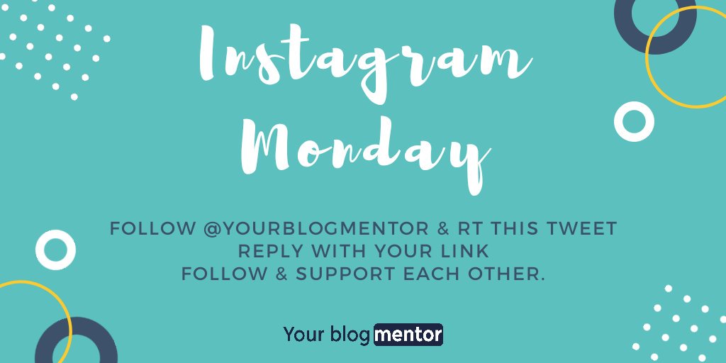 It's #instagrammonday bloggers - 

1. #Follow me & RT this thread
2. Reply with your #instagram link
3. Follow & support each other

My Instagram - Instagram.com/yourblogmentor

#bloggerstribe #bloggerswanted #bloggers #blogging #blogs #TheClqRT #TheBloggingTribe #thebloggershub