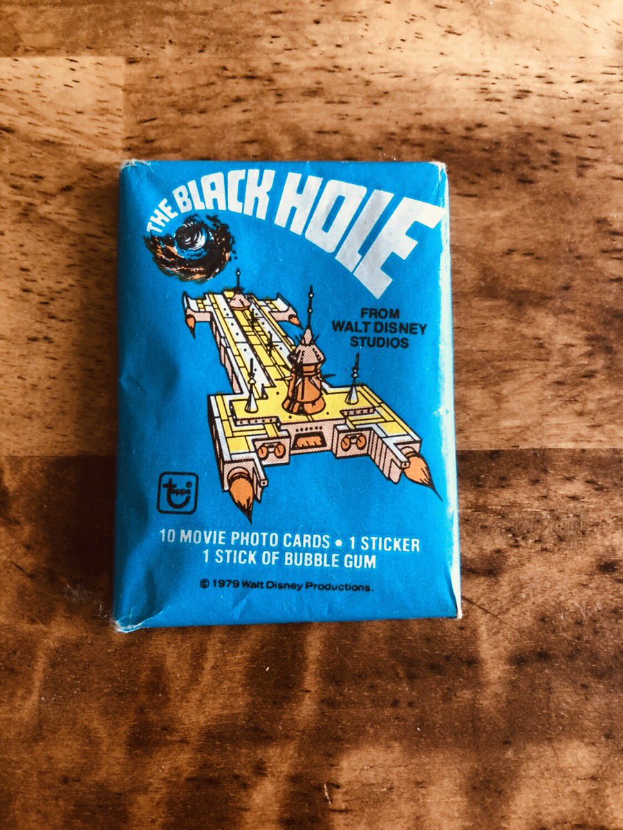 biggsdaddycool's tweet photo. As you can see, I’ve had a penchant for unopened packs for quite some time.
I thought it appropriate that I share my singular #UnopenedPack of @Disney’s 1979 #TheBlackHole.
#NeverSawTheMovie
#SaveTheUnopened
#UnopenedPacksMatter
#BackyardDiamond
#FromTheArchive https://t.co/Ru3INu4Vpt
