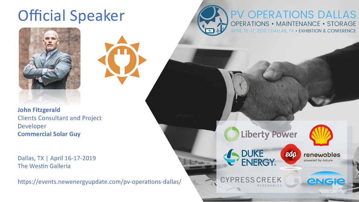 RE_SolarPV's tweet image. Listen to John Fitzgerald - @SolarInMASS give valuable insight by providing an overview on the topic PV costs and money flow at PV Operations Dallas 2019. Find more information here &amp;gt;&amp;gt; 
#PVDALLAS #Solar #PV