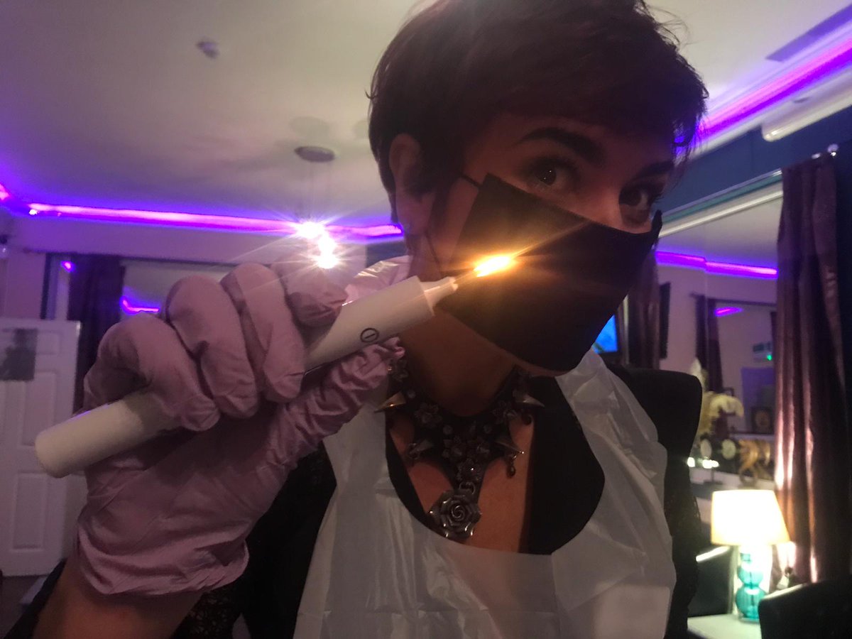 TownhouseSwing's tweet photo. Some of the boss lady's medical fetish handywork. Going through the healing process beautifully. Fancy some temporary artwork? Get in touch #cellpopping #medicalfetish #bdsmskills #scarification #bodyart #mistress #medicalmistress #creativebdsm https://t.co/GZEeJxYjmr