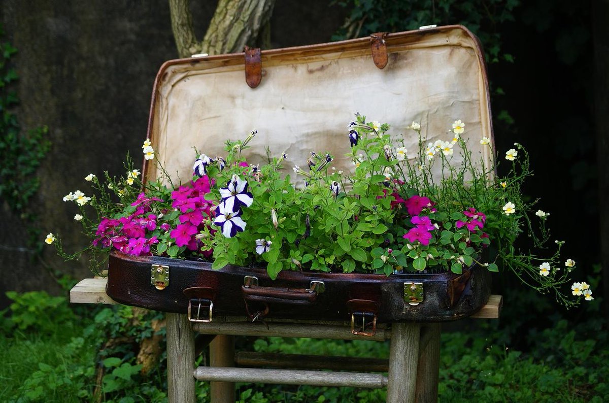 How to make #gardenfurniture out of your old stuff 🙃🙃🙃🙃 #upcycledfurniture - ow.ly/lLx350q02ZD