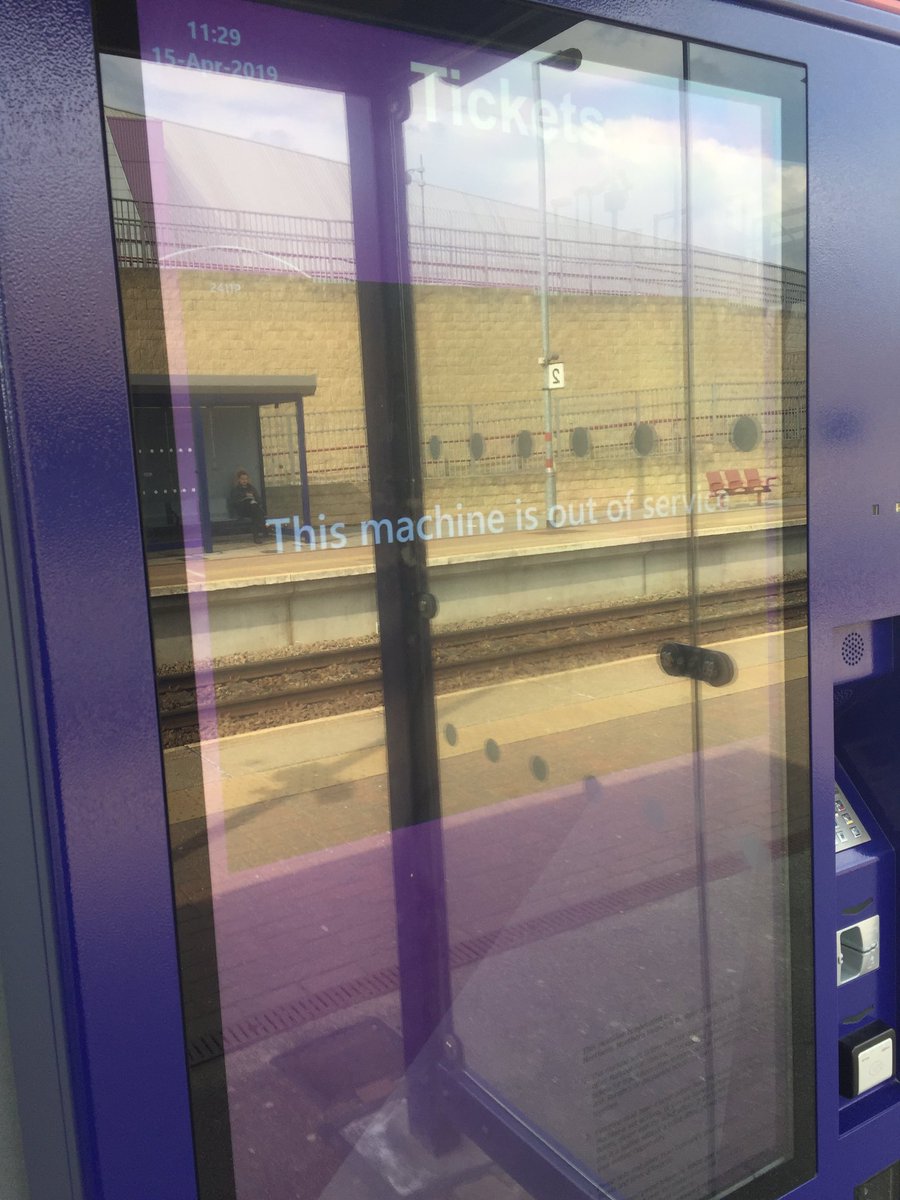 StevenGittins's tweet photo. Then they try charge you £20 for not having a ticket. Northern rail rip off.. https://t.co/O2wgI0MtV4
