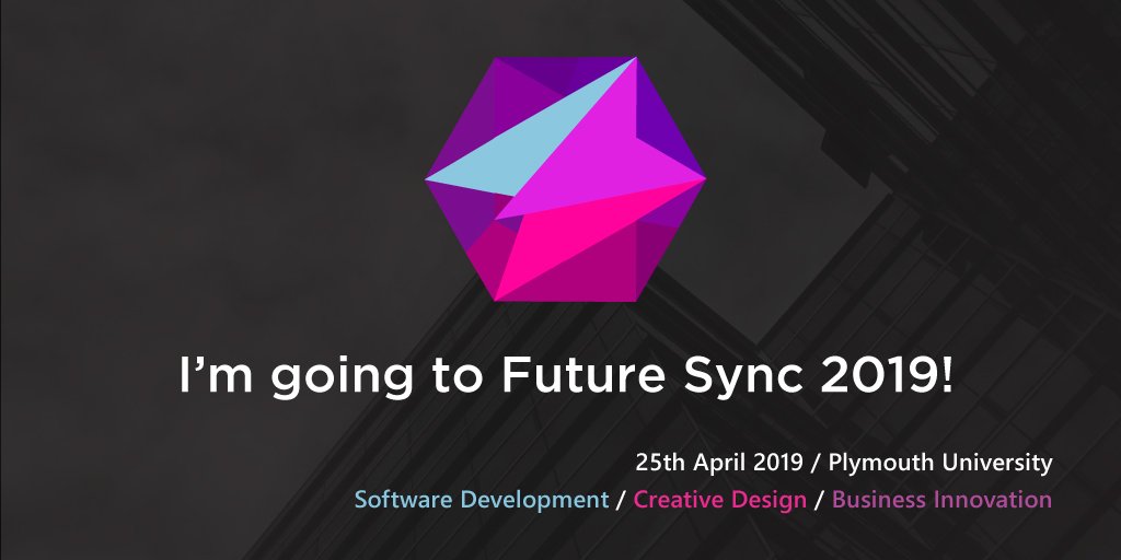 tonyedwardspz's tweet photo. I'm attending #FutureSync19, a multi track #tech #conference at @plymuni on the 25th April.

See you there?

https://t.co/04TExmBm2C

#SoftwareDevelopment #Design #BusinessInnovation #Marketing https://t.co/0drRLfEAUG