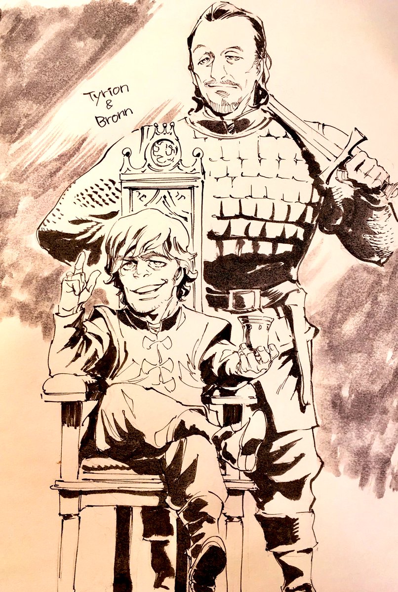 2年前描いたティリオンとスノウ、去年描いたネッド。だいぶ忘れてるから見返さないとなぁ すぐ忘れるんだよ〜
#ゲームオブスローンズ
#GameOfThrones 