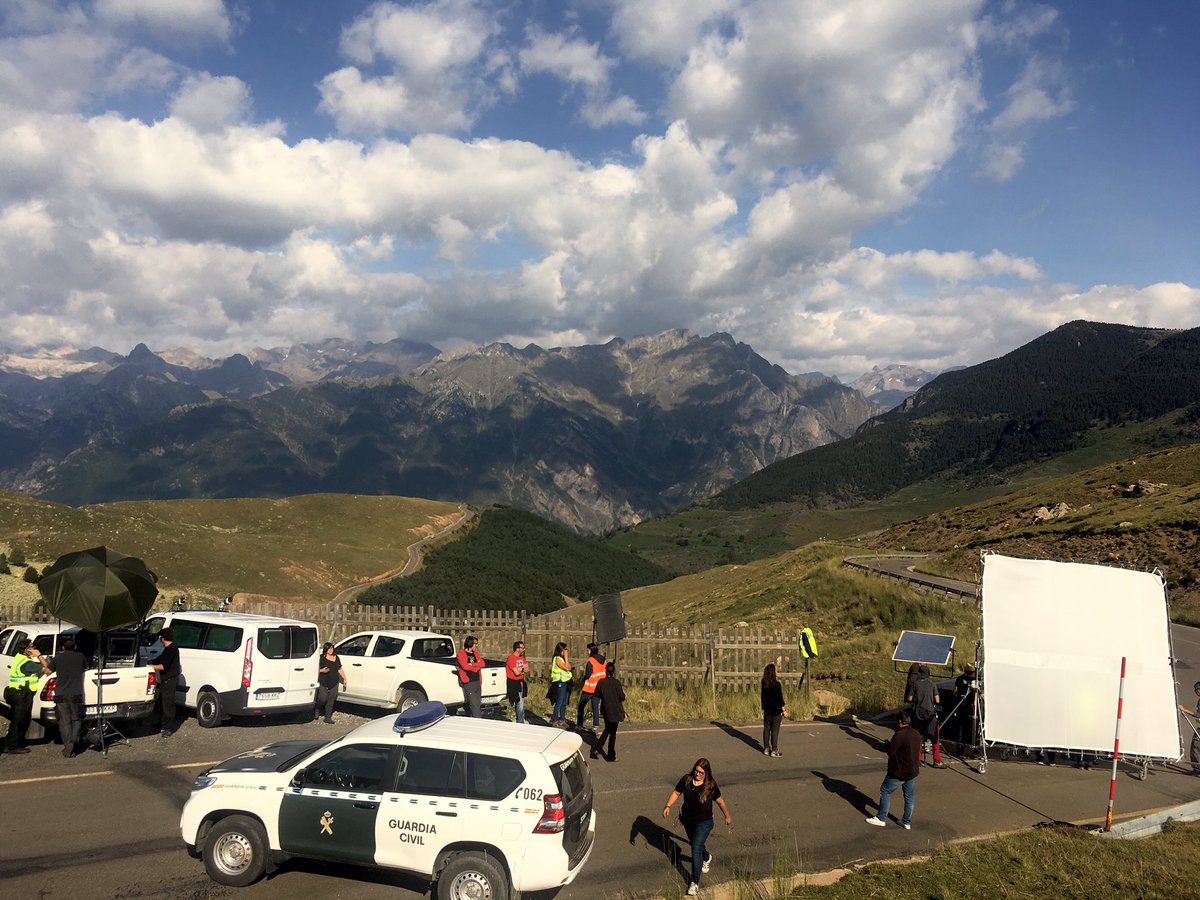 Una foto del rodaje de #Monteperdido4, Oscuros de Liestra. Esta noche.