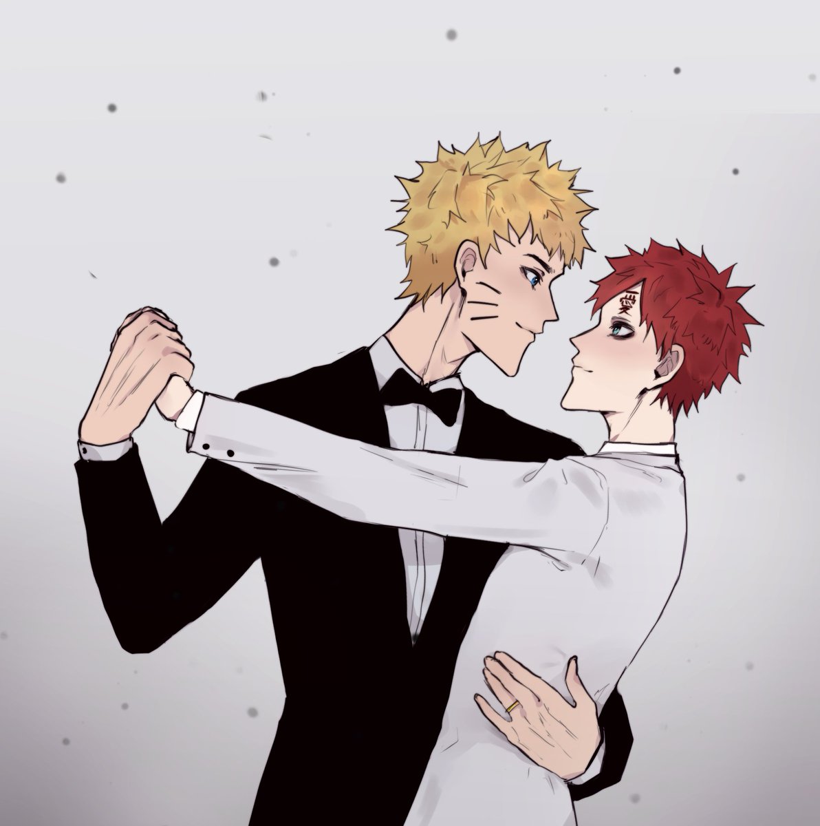 a wedding dance ~ #naruto #gaara #narugaa, image size:1192x1200