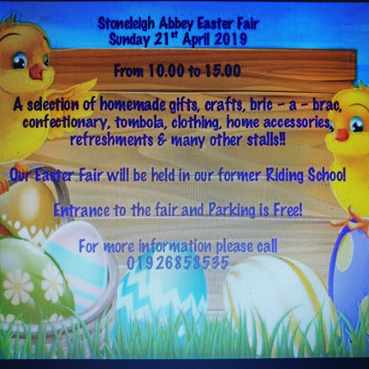 Easter sunday fair at stoneleigh abbey from 10AM