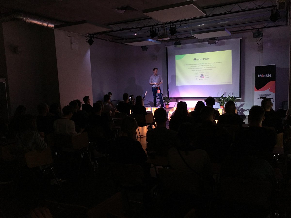 cut2code's tweet photo. Last Saturday at #USERCONF, Grzegorz, our CEO, took a look at our latest #woocommerce #casestudy 🔥 https://t.co/U8DWg9at6k
