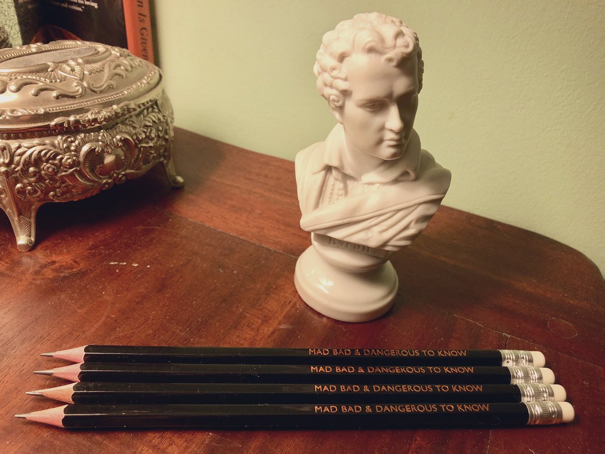 I couldn’t help myself. I had to buy these pencils!!!!
#LordByron #MadBadandDangeroustoKnow