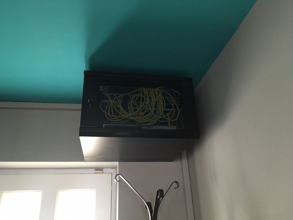 apt_marketing's tweet photo. We absolutely love our #new #servercabinet 😍 It's tucked out of the way and it's sooo quiet! Huge thanks to @EurolinkConnect for installing it 😁 https://t.co/bYD5S1bGI6