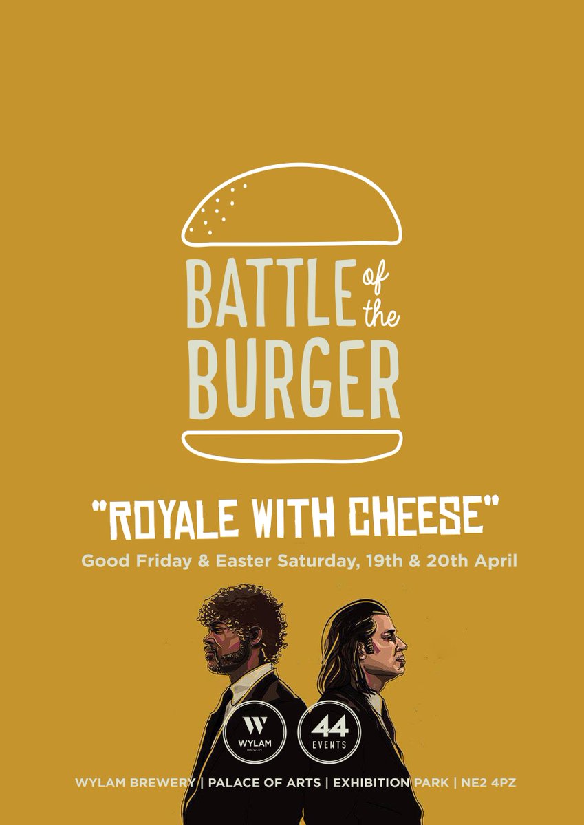 IT'S EVENT WEEK BOYS AND GIRLS. 
<a href="/wylambrewery/">Wylam Brewery</a> 
#BATTLE
#ROYALEWITHCHEESE