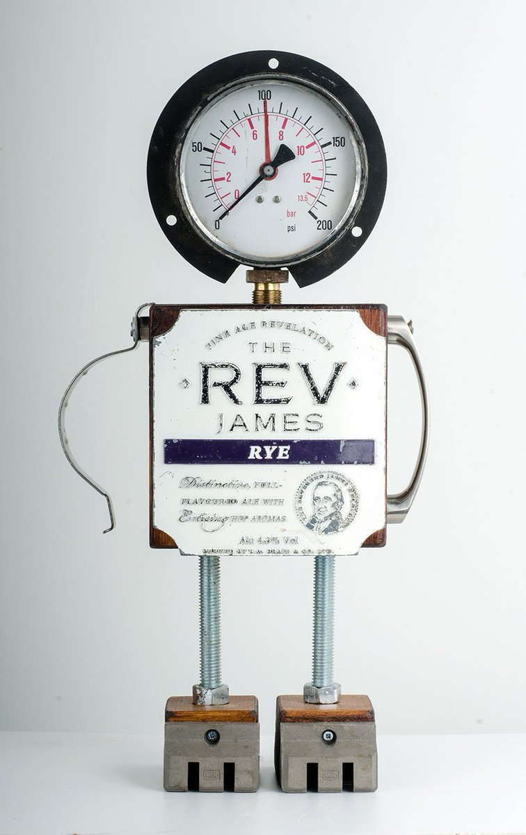 Excited to share the latest addition to our #etsy shop: Found object robot named R.E.V. Creation No.48 of the TinFolk family etsy.me/2Zm675M #art #sculpture #foundobject #robot #foundobjectrobot #tinfolk #handmade #MondayMotivation