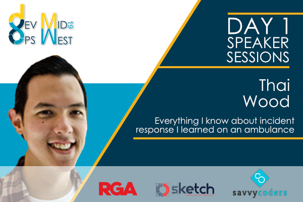 ThaiWoodHere's tweet image. If you&apos;re at #devopsmidwest19 come check out my talk today or just say hi!  I&apos;ll be talking about what I learned from my time in EMS and how I apply that to incident response in software.