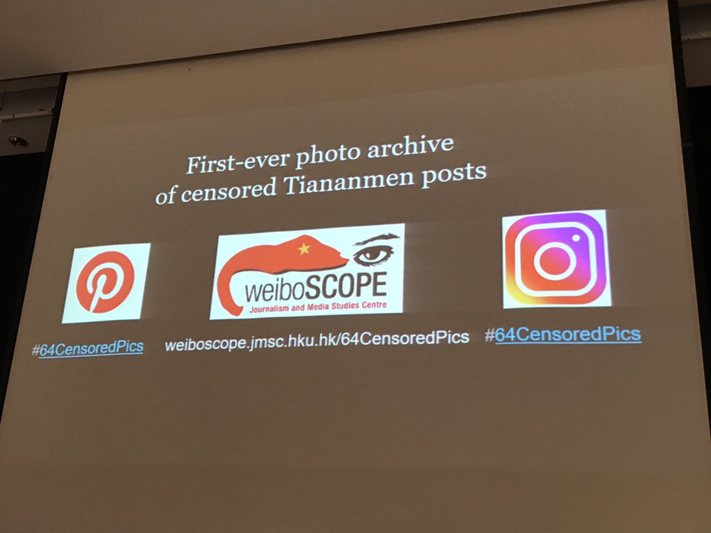 hongkongpen's tweet photo. You can go online and check whatbis being censored about Tiananmen thanks to @JMSCHKU ‘s King-wa Fu’s project https://t.co/kYhLksOemg