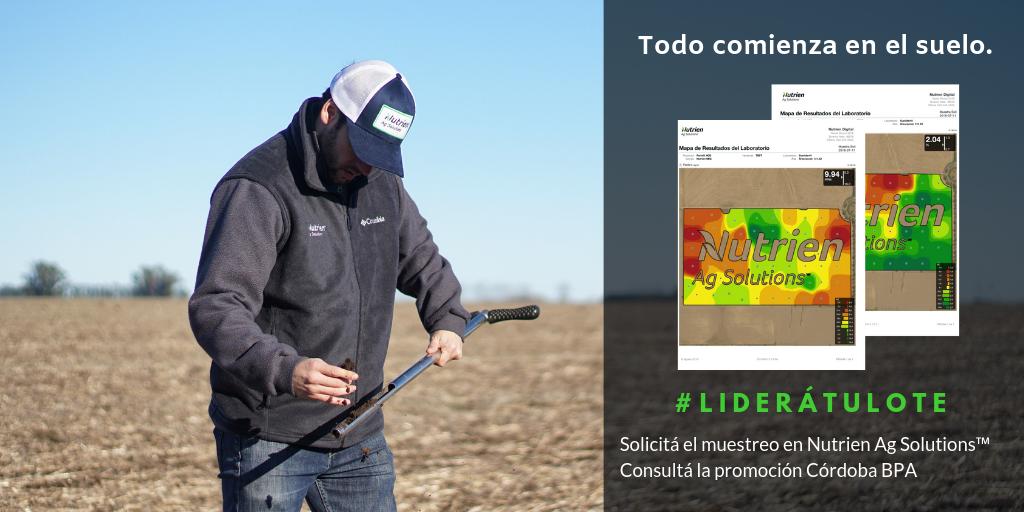 NutrienDigital's tweet photo. Un preciso muestreo y análisis de suelo, es el mejor diagnóstico para un manejo responsable de nutrientes https://t.co/4VFPWe3GFc
Consultá para la provincia de Córdoba los beneficios en el programa BPA,
#LideráTuLote https://t.co/HDLpVv4Fdx