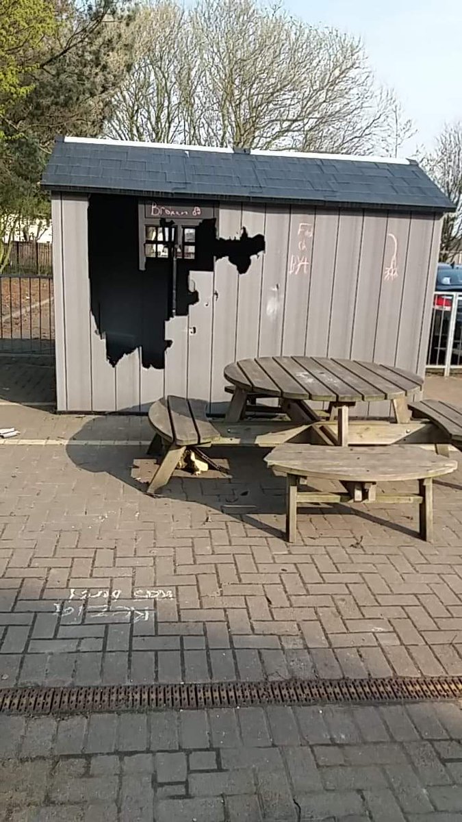A storage shed at <a href="/VictoriaPrimSch/">Victoria Primary</a> has been vandalised over the school holidays.

The school have appealed for help to source a replacement that will keep their equipment safe in future.