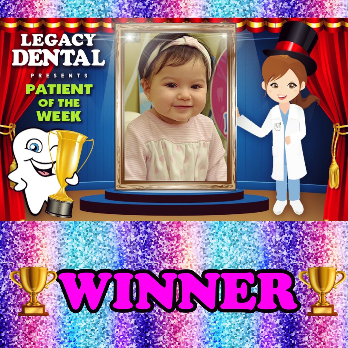 This pretty patient saw her photo register lots of love, as it received nearly 130 LIKES last week to become the new Patient of the Week! Great job, family and friends!!!👏👏👏🏆🏆🦷🦷 #patientoftheweek #potw #winner #winning #whataperformance #yourdentist #yourlegacybeginsnow