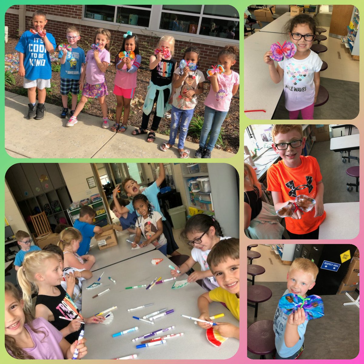 fmteducare's tweet photo. The Middles made butterflies 🦋#WeMadeThis #SoVeryPretty #SpringFever2019 #FairmontEducareRocks https://t.co/YQ4BH7BR95