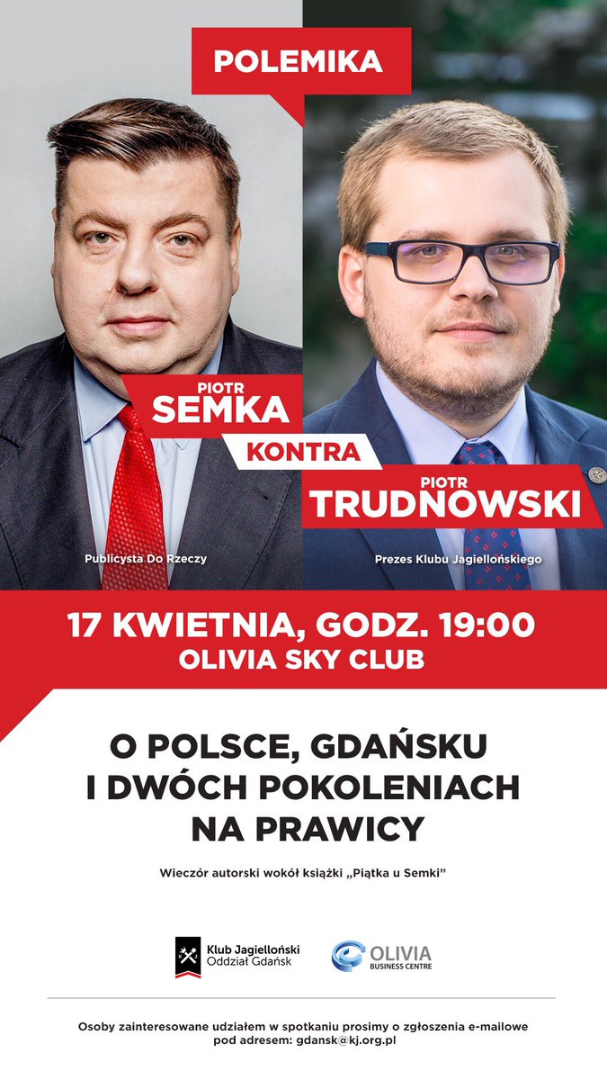 Tym razem w Klubie Jagiellońskim Piotr Semka kontra Piotr Trudnowski. Zapraszamy.