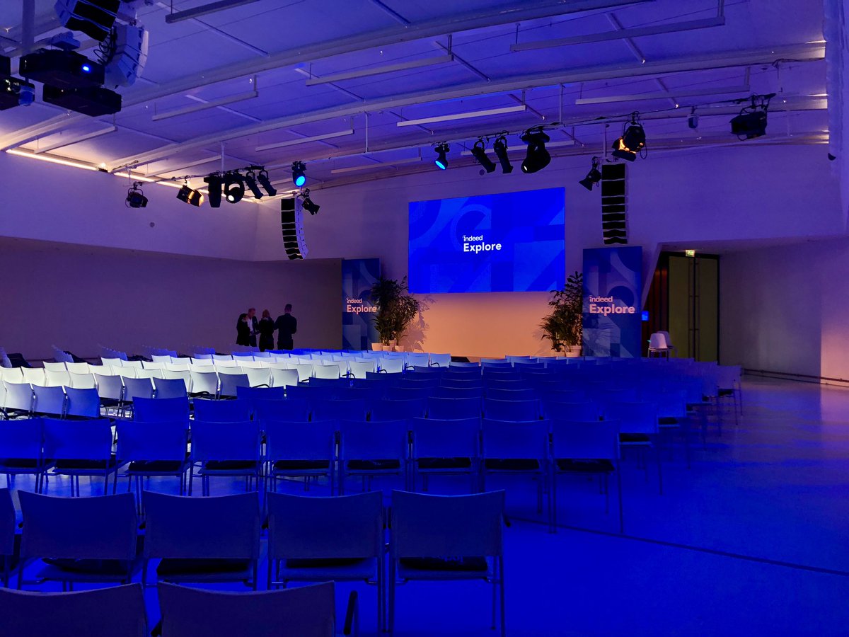 The calm before the storm at #indeedexplore in Utrecht. It’s going to be a busy day