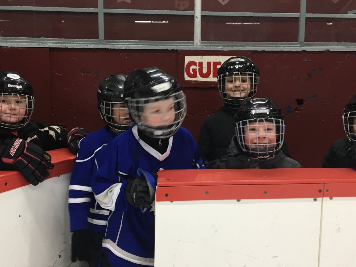 ⁦<a href="/StBernardsElem/">St. Bernard's</a>⁩ penalty box for this bunch 😁 it was a great morning skating! Thanks so much!!