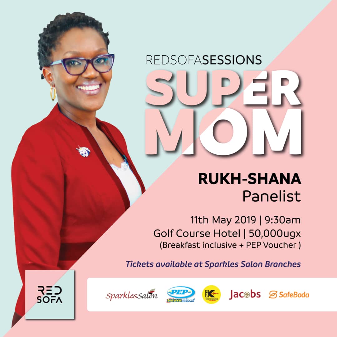 vineradioug's tweet photo. The #RedSofaSessions are back under the theme SuperMom and our first panelist unveiled is Rukh-Shana who will share her experiences on being a mom and how adopting her beautiful daughter impacted her life. Tickets are on sale at Sparkles Salon Branches. #RSSuperMom https://t.co/wKM3KSSZrd
