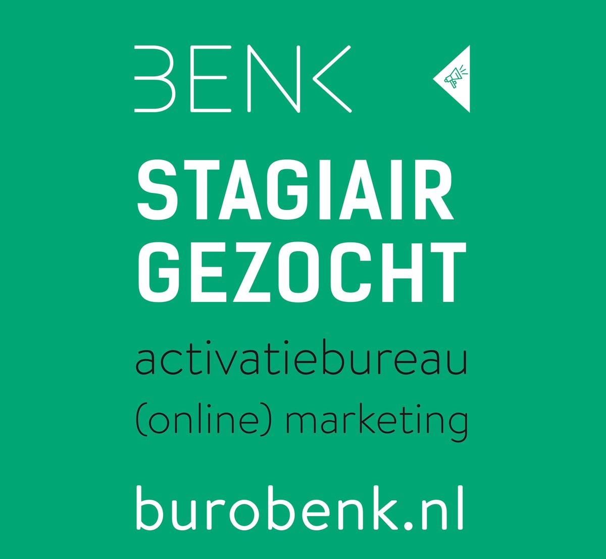 BuroBenk's tweet photo. STAGIAIR GEZOCHT PER SEPTEMBER! Droom jij van een baan in de marketing en heb je oog voor online én offline campagnes? Dan is deze vacature geknipt voor jou! Bekijk de vacature op https://t.co/cZDHBYgG9p https://t.co/1ciSaosQtO