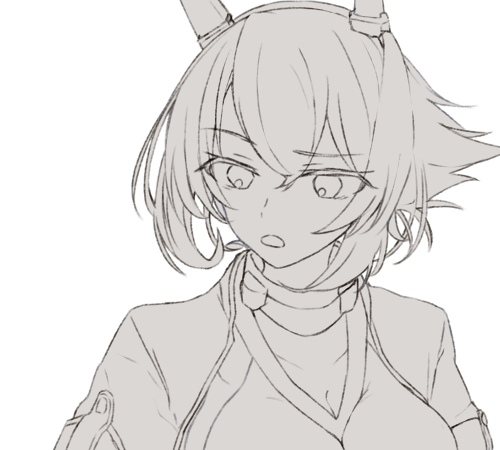 まだ線画… 
