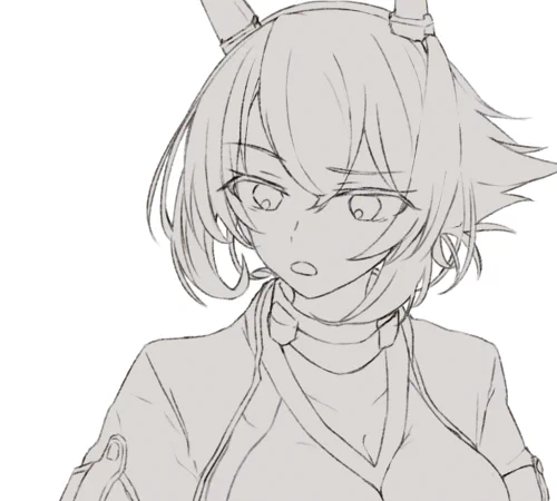 まだ線画… 