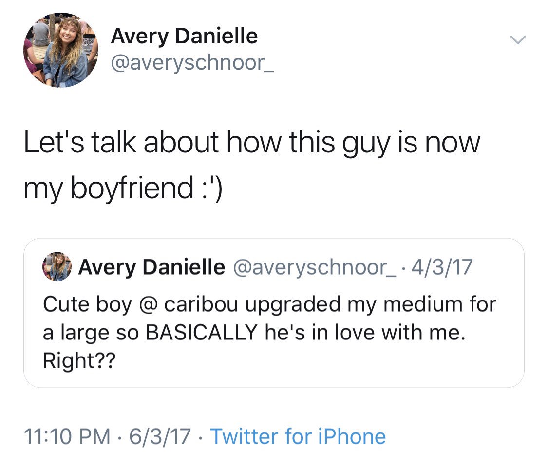 averyschnoor_'s tweet photo. hey, thanks @cariboucoffee 😊 #engaged https://t.co/c4diQWKRGz