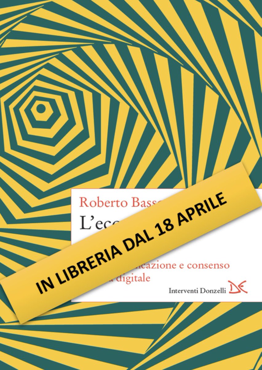 Economiapercepi's tweet photo. Da giovedì #18aprile in libreria "L'economia percepita. Dati comunicazione e consenso nell'era digitale" di @robertobasso e Dino #Pesole per @DonzelliEditore #savethedate https://t.co/XpUHx7jOWE