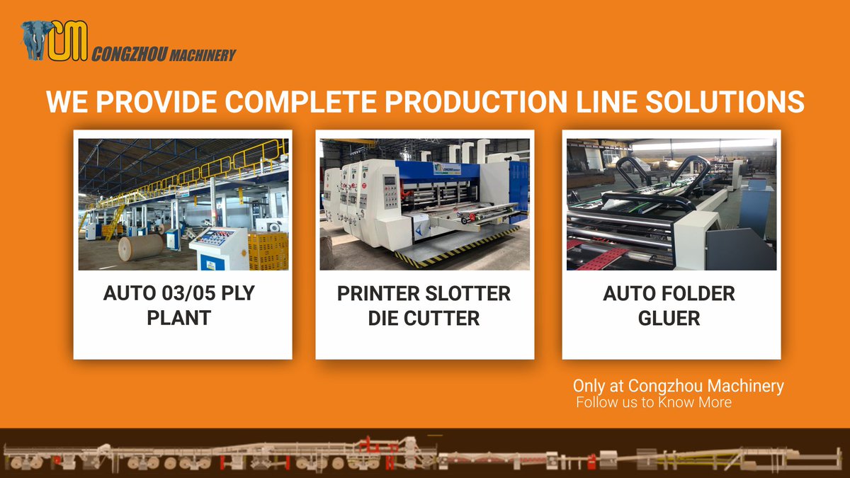 CongzhouMchnry's tweet photo. Comprising of complete, state of the art manufacturing facility and infrastructure #congzhoumachinery offers complete in line #automatic #corrugatedboxmaking solutions.
#machinemanufacturers #Qualitymachines #corrugationmachines #Strengthinengineering #autoplants https://t.co/Q2BWGuwIbN