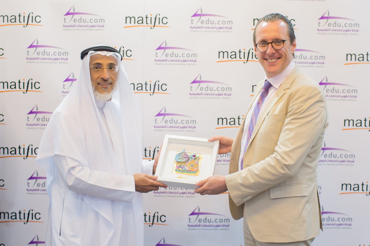 "تطوير التعليمية" و "ماتيفيك" الأسترالية توقعان مذكرة تفاهم اليوم للتعاون في مجال تطوير المحتوى الإثرائي للرياضيات، بحضور نائب السفير الأسترالي والملحق التجاري في الرياض. 
#تطوير_التعليمية
 <a href="/MatificAP/">Matific</a> 
 <a href="/austrade/">Austrade</a>