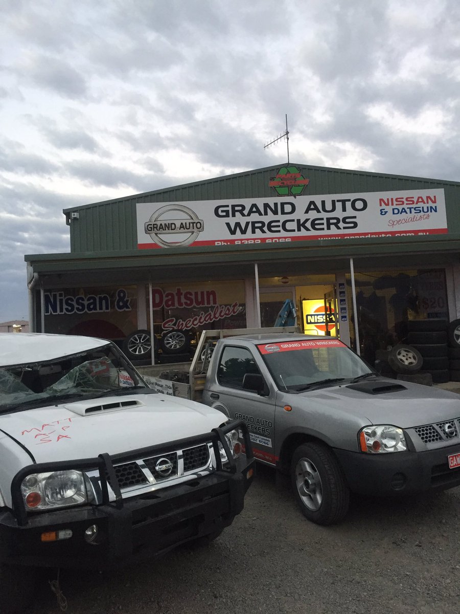 anthonynorris15's tweet photo. GRAND AUTO WRECKERS Nissan &amp; 4X4 parts specialists - Navara Pathfinder Dualis Xtrail Maxima Micra Pulsar Tiida. Preferred Capricorn Supplier. Ph (08) 8382 6066 https://t.co/kGoZzA9tjO