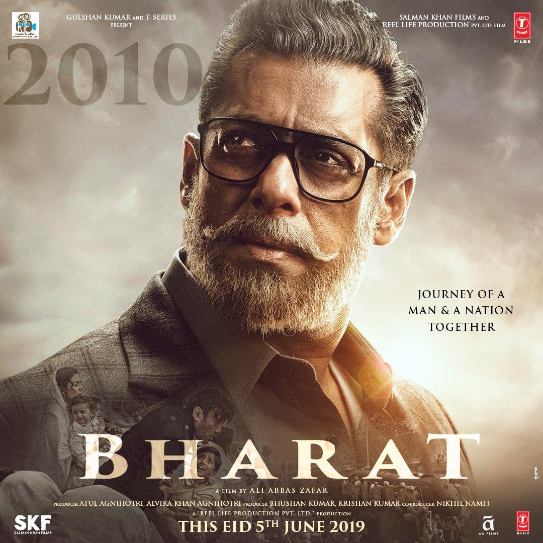 Jitne safed baal mere sar aur dhaadi mein hain, usse kahin zyada rangeen meri zindagi rahi hain! #Bharat @Bharat_TheFilm @BeingSalmanKhan @aliabbaszafar @itsBhushanKumar #KatrinaKaif @bindasbhidu @DishPatani @WhoSunilGrover @nikhilnamit @reellifeprodn @SKFilmsOfficial @TSeries