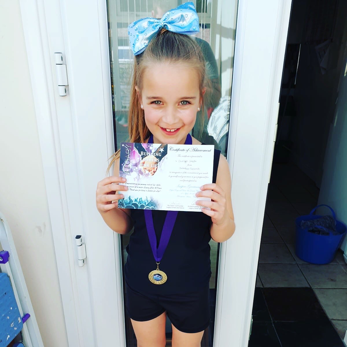 samboc86's tweet photo. Proud of this one Saturday at her first cheer competition #cheer #cheerleading #littlestunner #myworld https://t.co/Cslc0w5d8p