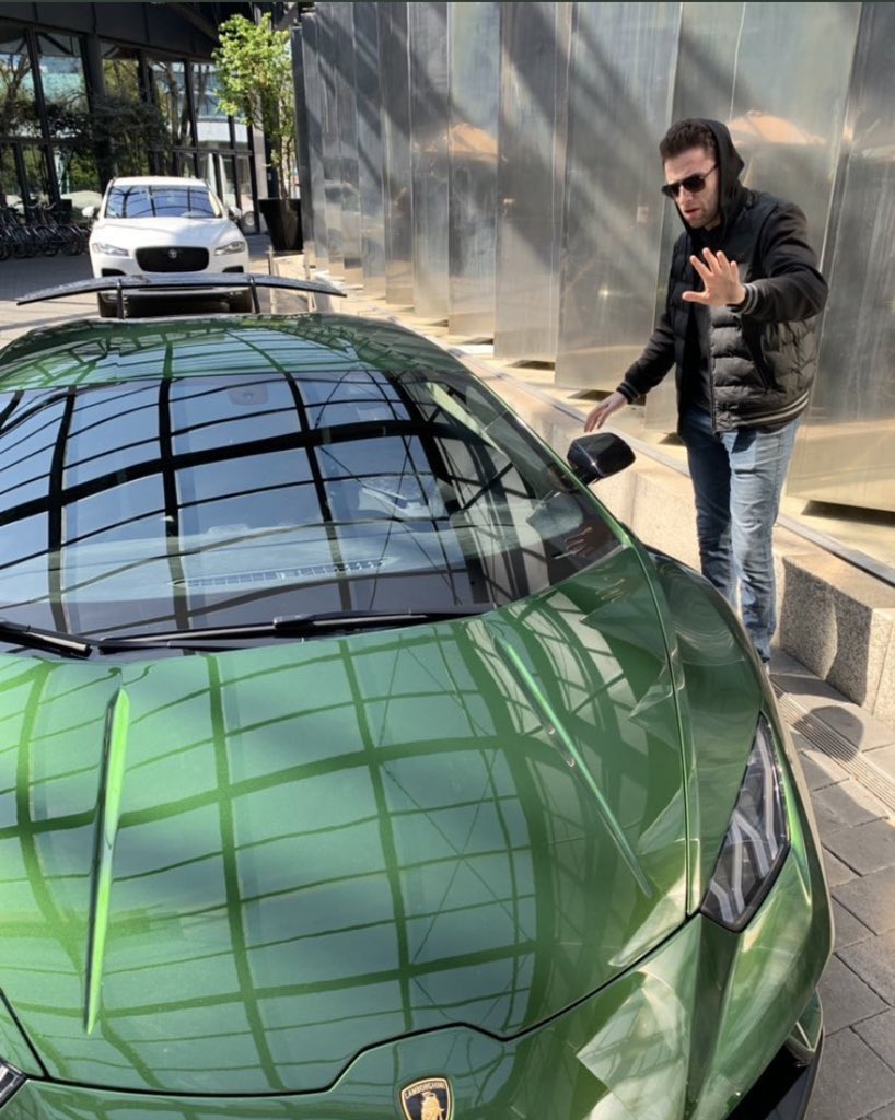saw this lambo outside our hotel for the duration of our stay > caught  @RajjOfficial getting into it the last day. turns out lambo patel isnt even  a meme.
