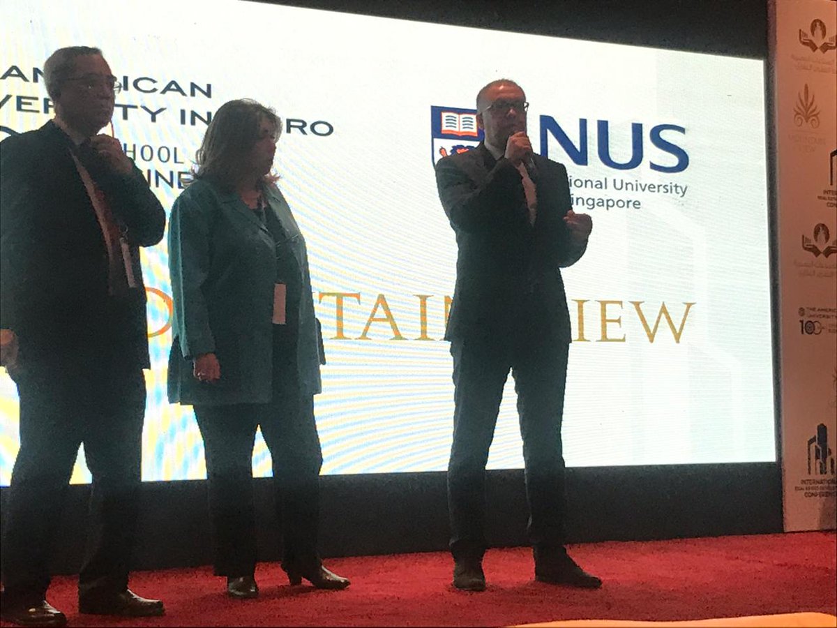 AUC_Business's tweet image. #LivePressConference: 10 year celebration of Real Estate Academy, which developed participants from 30 to 40 companies.
@mountainviewEgy @NUSingapore #IREDC #RealEstateAcademy