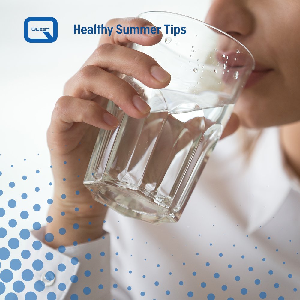 QuestHealth's tweet photo. The basic tip to be summer ready is to stay hydrated. Drink atleast 2 litres of water everyday.
#summer #stayhydrated #healthtip #questhealth https://t.co/U1sisMylrt