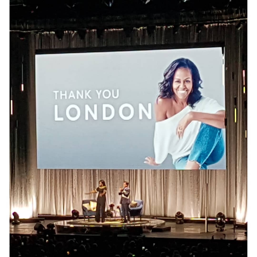 Ticked off a #bucketlist item last night. Saw none other than <a href="/MichelleObama/">Michelle Obama</a> at the O2! She spoke eloquently and profoundly and I was completely in awe! #IAmBecoming #AchieveAmbitions