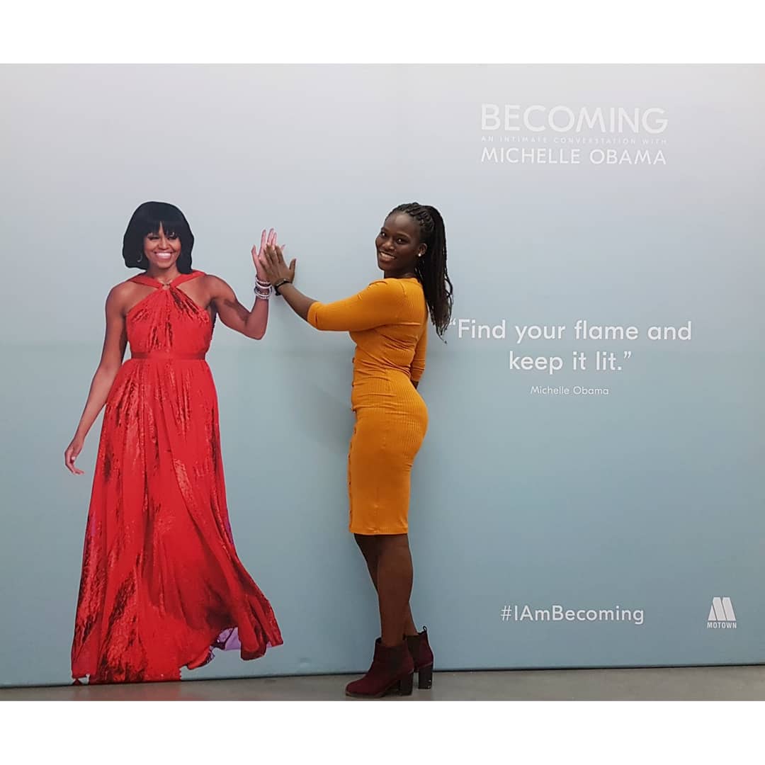 My favourite soundbite from <a href="/MichelleObama/">Michelle Obama</a> last night was: As a leader you must be content with knowing that you won't always see the fruits of the seeds you sow, but know that they will be reaped
#IAmBecoming #futureleader #whentheygolowwegohigh #bucketlist