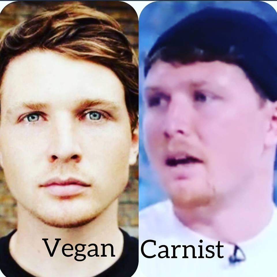 Adrienne_Wicca's tweet photo. Tim Shieff, vegan 6 years & came first in the ninja warrior fitness contest only last year now looks bloated & unwell on This Morning interview after going back to consuming animal products. #timshieff #thismorning #fake #MentalHealthMatters https://t.co/0OWJzcUouS