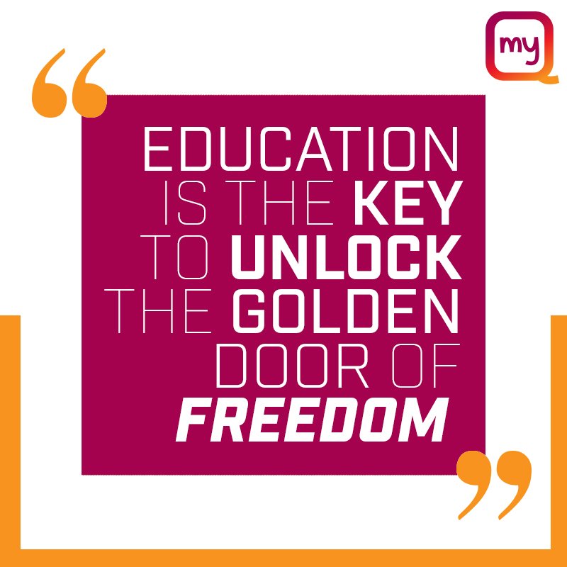 weareddstep's tweet image. Education is the key to unlock the golden door freedom.
#Education #Learning #Freedom #Success #myQ