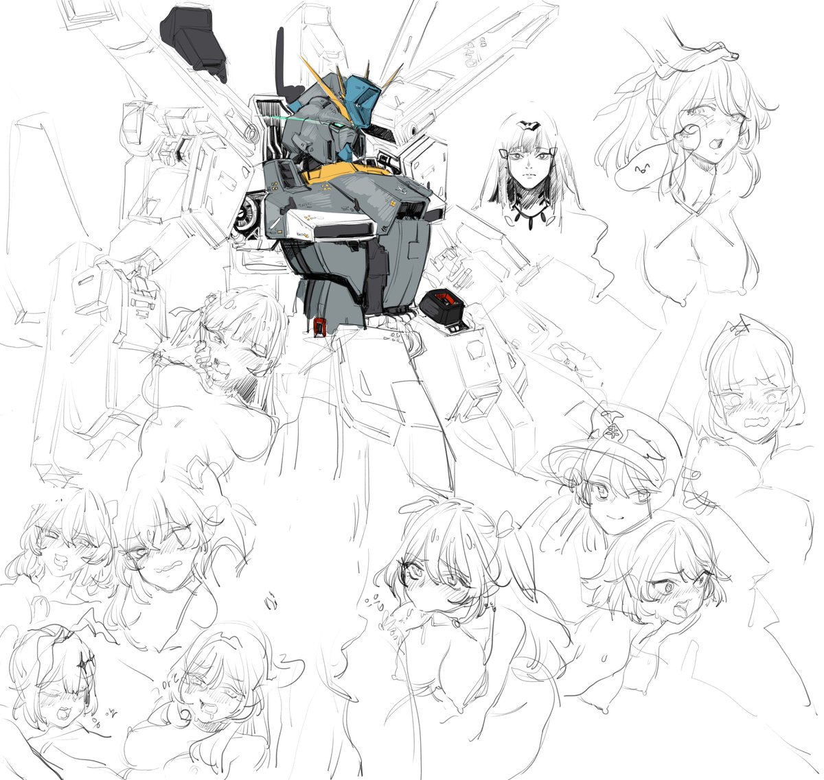 그리고있던것과 예전에 그린 낙서들 #소녀전선 